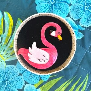 Francie the Flamingo Erstwilder flamingo brooch
